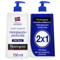 Neutrogena Locion Corporal Hidrantante Profunda, Duplo 2x750 ml