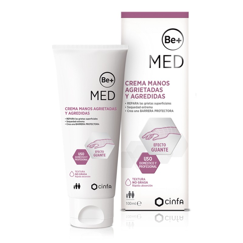 BE+ Med Crema Manos Agrietadas y Agredidas, 50 ml