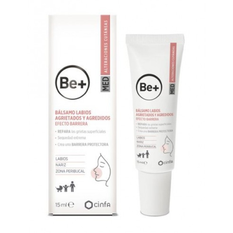 BE+ Med Balsamo Labios Agrietados, 15ml