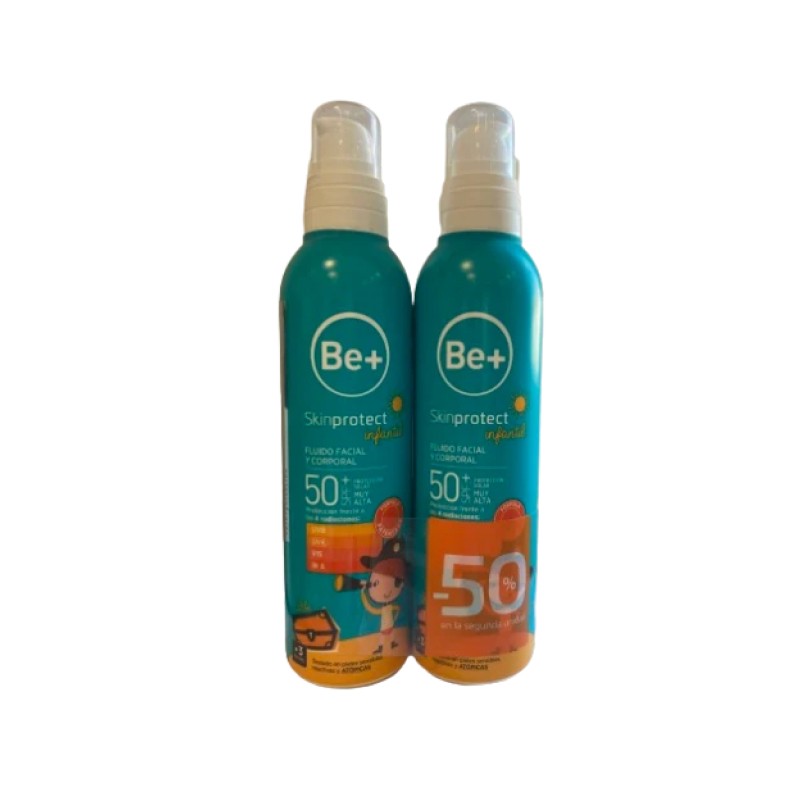 BE+ Skinprotect Infantil Ultra Fluido Facial-Corporal Duplo 2 x 250 ml