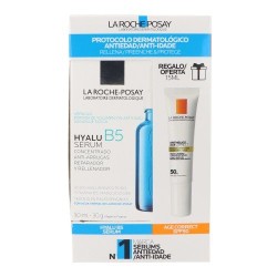 La Roche-Posay Hyalu B5 Serum, 30 ml + REGALO Anthelios Age Correct SPF50 15 ml