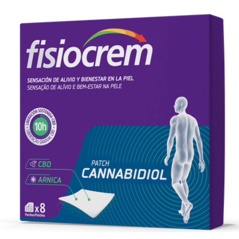 Fisiocrem Patch Cannabidiol, 8 parches