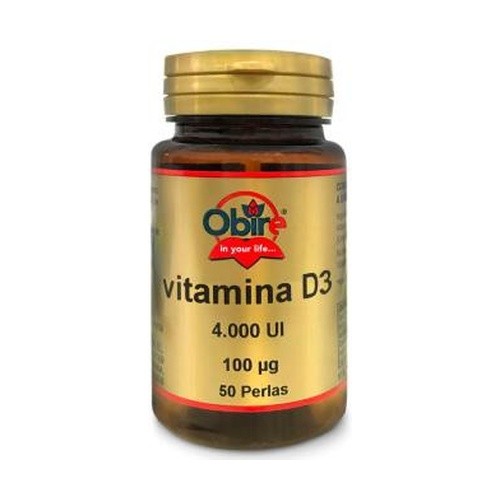 Obire Vitamina D3, 4000ui, 50 perlas.