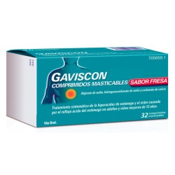 Gaviscon Sabor Fresa, 24 comprimidos masticables