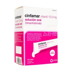 Cinfamar Infantil 12,5mg, 12 sobres de 5 ml