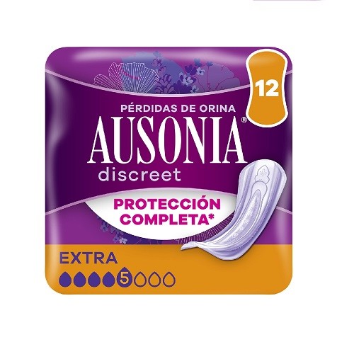 Ausonia Discreet Extra protección completa, 12 compresas