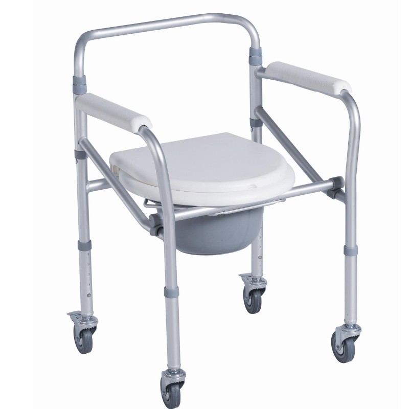 Silla Con Inodoro Plegable C/Ruedas 3-1 Dr. Aouf