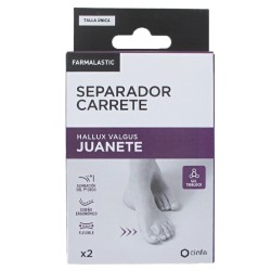 Farmalastic Separador Carrete Juanete Talla Única, 2 unidades