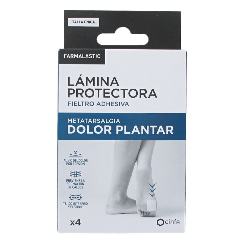 Farmalastic Lámina protectora Dolor Plantar, 4 unidades