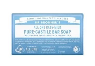 Dr. Bronner Jabón Bebé Natural, 140g Bio