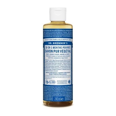 Bronner Jabón Líquido de Menta, 475ml.