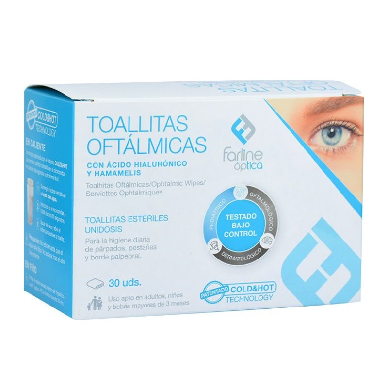 Farline Toallitas Oftalmicas, 30 unidades