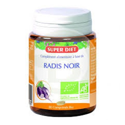 Superdiet, Rabano Negro Bio, 80 Comprimidos.