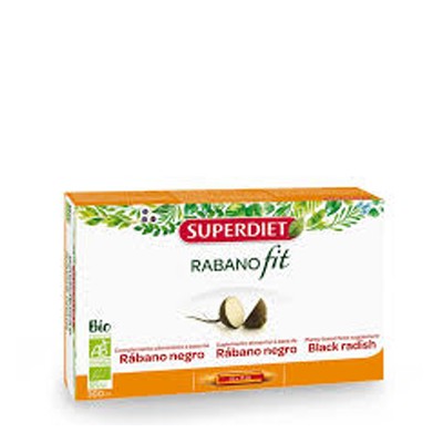 Superdiet Rabanofit Rabano Negro Bio, 20 ampollas.