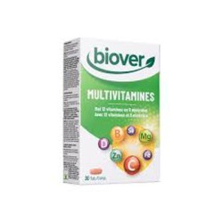 Biover Multivitaminas Y Minerales, 30 Comprimidos