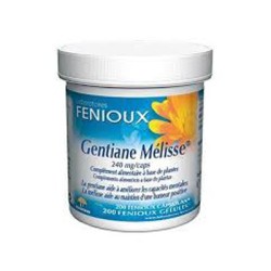 Fenioux Genciana Melisa, 200 Cápsulas de 240 mg.