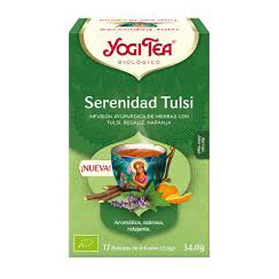 YogiTea Infusión Serenidad Tulsi, 17 Bolsitas Bio.