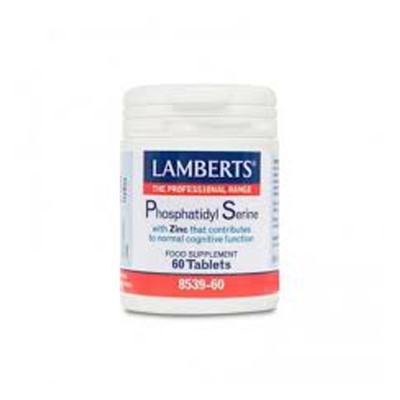 Lamberts Fosfatidil Serina 100 mg, 60 Comprimidos de Zinc