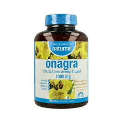 Naturmil Onagra, 180 perlas de 1000 mg con Vitamina E.