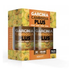 Novity Garcinia Gambogia Plus, 60 comprimidos cada uno (Pack de 60+60)