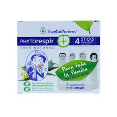 Esential Aroms - Inhaladores Aromáticos Phytorespir, 30 ml + 4 Sticks