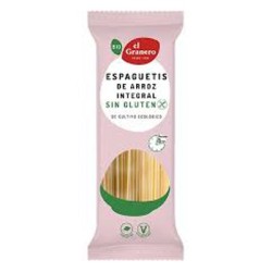 El Granero Integral - Espaguetis de Arroz Integral Sin Gluten Bio, 500 gr.