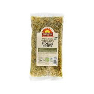 Biográ Fideos Finos con Verduras Bio, 250 g