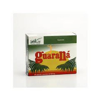 Sakai Guarana, 60 cápsulas de 500 mg.