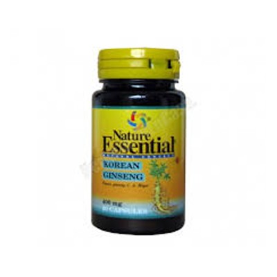 Nature Essential Ginseng Koreano, 50 cápsulas de 400 mg.