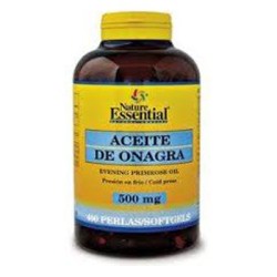 Nature Essential Aceite De Onagra, 400 Perlas de 500 mg (10% Gla)