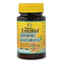 Nature Essential Ginseng+Guarana, 50 cápsulas de 400 mg