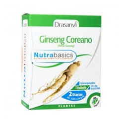 Drasanvi Nutrabasics Ginseng Coreano, 60 cápsulas