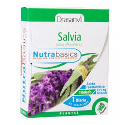 Drasanvi Nutrabasics Salvia, 30 cápsulas