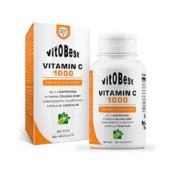 Vitobest Vitamina C con Bioflavonoides, 60 Cápsulas