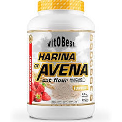 Vitobest Harina de Avena Sabor Fresa, 2 kg