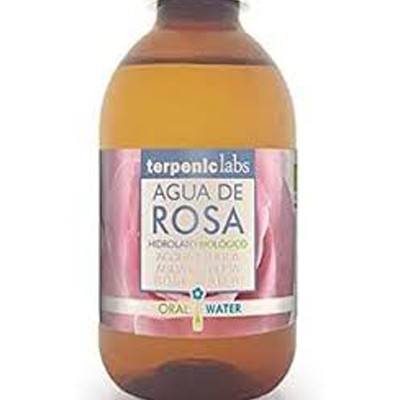 Terpenic Evo - Agua de Rosa Hidrolato Alimentario Bio, 250 ml