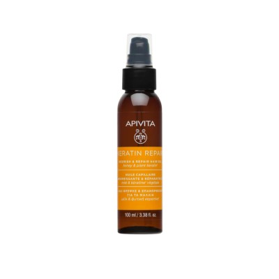 Apivita Keratin Repair Aceite Capilar, 100 ml