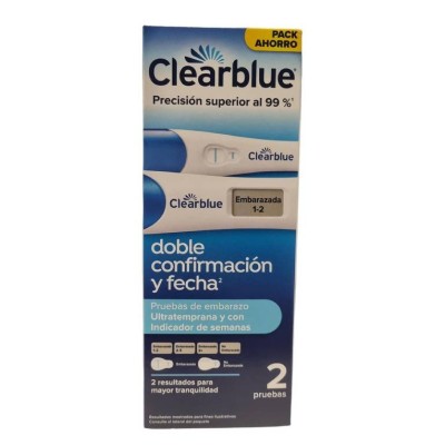 Clearblue Test de Embarazo Ultratemprana + Test Embarazo con Indicador de Semanas, 2 unidades