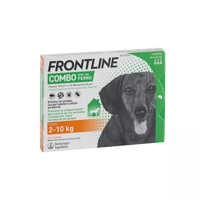 Frontline combo perro 2 - 10 kg 3 pipetas