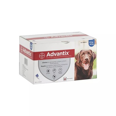 Advantix +25 kg 24 pipetas