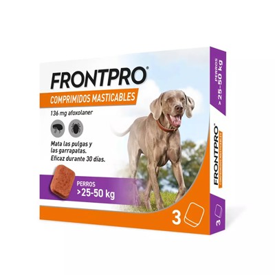 Frontpro 136 mg comp. masticable 25-50 kg (xl) 3 comp.