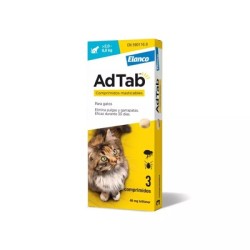 Adtab 48 mg comp masticable gato 2-8 kg 3 comp