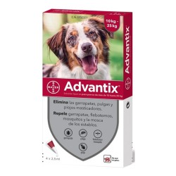 Advantix 10 - 25 kg 4 pipetas x 2,5 ml