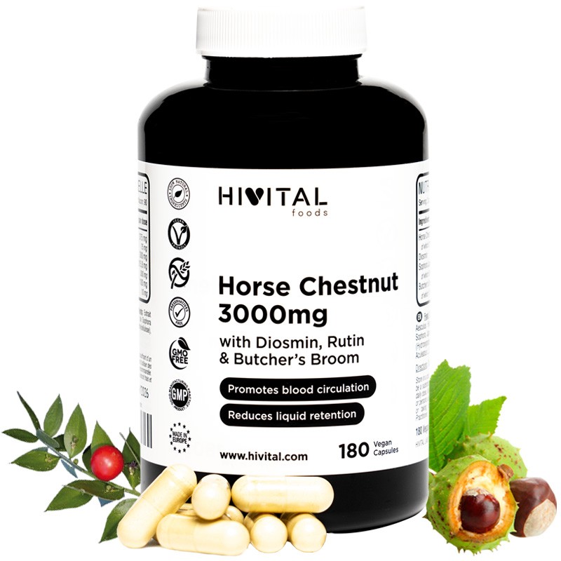 Hivital Castaño de Indias 3000 mg, 180 capsulas