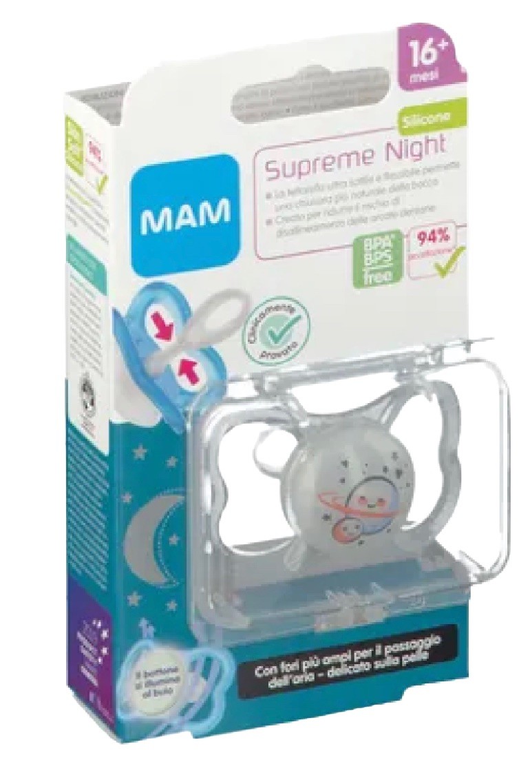 MAM SUPREME NIGHT CHUPETE SILICONA 16+ MESES