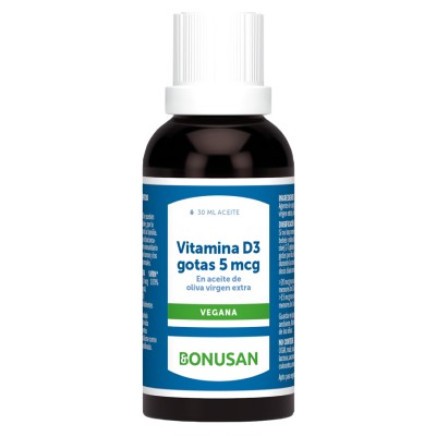 Bonusan Vitamina D3 gotas 5 mcg 30 ml aceite