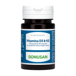 Bonusan Vitamina D3 & K2 60 perlas