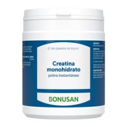 Bonusan Creatina monohidrato polvo instantáneo 350 gramos de polvo 