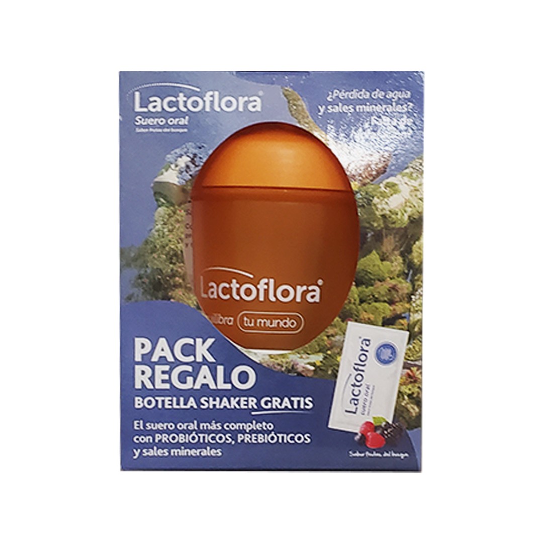 Pack Regalo Lactoflora Suero Oral, 6 sobres + Shacker gratis