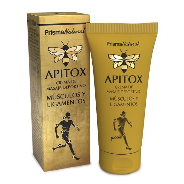 Apitox Crema de Masaje Deportivo Musculos y Ligamentos, 60 ml